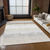8' X 10' Ivory Beige And Taupe Striped Washable Indoor Outdoor Area Rug