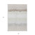 8' X 10' Ivory Beige And Taupe Striped Washable Indoor Outdoor Area Rug