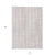 10' X 14' Pink Gray And Ivory Striped Washable Indoor Outdoor Area Rug