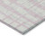 10' X 14' Pink Gray And Ivory Striped Washable Indoor Outdoor Area Rug