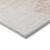 10' X 14' Salmon Peach And Ivory Abstract Washable Indoor Outdoor Area Rug