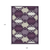 9' X 12' Eggplant And Ivory Trellis Washable Indoor Outdoor Area Rug