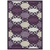 9' X 12' Eggplant And Ivory Trellis Washable Indoor Outdoor Area Rug