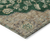 10' X 14' Emerald Beige And Brown Oriental Washable Indoor Outdoor Area Rug