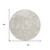 8' Ivory And Off White Round Abstract Washable Indoor Outdoor Area Rug