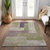 8' X 10' Green Purple And Pink Geometric Washable Indoor Outdoor Area Rug