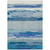 8' X 10' Blue Abstract Washable Indoor Outdoor Area Rug