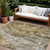 8' X 10' Brown Taupe And Gold Abstract Washable Indoor Outdoor Area Rug