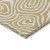 8' X 10' Gold And Beige Abstract Washable Indoor Outdoor Area Rug - 608219327255