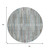 8' Teal Blue And Brown Round Striped Washable Indoor Outdoor Area Rug - Teal Blue, Brown