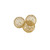 Set of Three Gold Wire 3" Decorative Orbs Iron