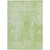 9' X 12' Green And Ivory Abstract Washable Indoor Outdoor Area Rug - 608219393199