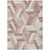 10' X 14' Copper Geometric Washable Indoor Outdoor Area Rug