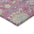 9' X 12' Pink Ivory And Denim Blue Floral Washable Indoor Outdoor Area Rug