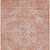 9' X 12' Coral And Pink Oriental Washable Indoor Outdoor Area Rug