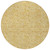 8' Gold And Wheat Round Floral Washable Indoor Outdoor Area Rug