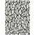 9' X 12' Ivory And Black Geometric Washable Indoor Outdoor Area Rug