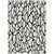 9' X 12' Ivory And Black Geometric Washable Indoor Outdoor Area Rug - Ivory, Black