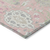 10' X 14' Pink Ivory And Gray Damask Washable Indoor Outdoor Area Rug