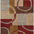 9' X 12' Wheat And Burgundy Geometric Washable Indoor Outdoor Area Rug