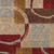 9' X 12' Wheat And Burgundy Geometric Washable Indoor Outdoor Area Rug