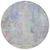 8' Purple Round Abstract Washable Indoor Outdoor Area Rug