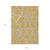 9' X 12' Gold Gray And Ivory Abstract Washable Indoor Outdoor Area Rug