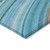 9' X 12' Teal Blue Aqua And Blue Abstract Washable Indoor Outdoor Area Rug