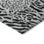 8' Gray Round Animal Print Washable Indoor Outdoor Area Rug