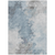 8' X 10' Sky Blue Gray And Ivory Abstract Washable Indoor Outdoor Area Rug