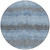 8' Blue Black And Gray Round Striped Washable Indoor Outdoor Area Rug