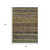 8' X 10' Brown And Gray Striped Washable Indoor Outdoor Area Rug
