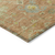 8' X 10' Coral Blue And Green Floral Washable Indoor Outdoor Area Rug