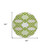 8' Lime Green And Ivory Round Trellis Washable Indoor Outdoor Area Rug