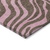 8' Brown And Pink Round Animal Print Washable Indoor Outdoor Area Rug
