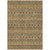 8' X 10' Artichoke Green And Olive Green Floral Medallion Washable Indoor Outdoor Area Rug