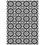 10' X 14' Black Gray And Silver Floral Medallion Washable Indoor Outdoor Area Rug