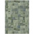 9' X 12' Green And Mint Green Geometric Washable Indoor Outdoor Area Rug
