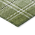8' X 10' Green Black And Ivory Plaid Washable Indoor Outdoor Area Rug