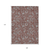 9' X 12' Orange Gray And Silver Floral Washable Indoor Outdoor Area Rug