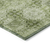 10' X 14' Olive Green Floral Medallion Washable Non Skid Indoor Outdoor Area Rug