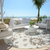 8' Ivory Gray And Taupe Round Floral Washable Indoor Outdoor Area Rug