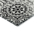 8' Black And Ivory Round Medallion Washable Indoor Outdoor Area Rug