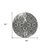 8' Black And Ivory Round Medallion Washable Indoor Outdoor Area Rug