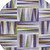 8' Lavender Brown And Green Round Geometric Washable Indoor Outdoor Area Rug