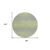 8' Artichoke Green Round Striped Washable Indoor Outdoor Area Rug