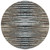 8' Brown Taupe And Chocolate Round Striped Washable Indoor Outdoor Area Rug