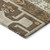 9' X 12' Brown Beige And Ivory Aztec Washable Indoor Outdoor Area Rug