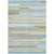 9' X 12' Sky Blue And Denim Blue Striped Washable Indoor Outdoor Area Rug - Sky Blue, Denim Blue