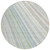 8' Ivory Blue And Green Round Striped Washable Indoor Outdoor Area Rug